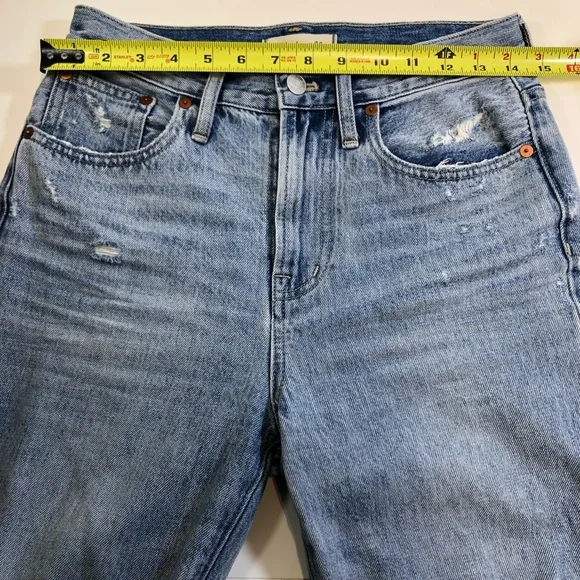 Madewell Women high waisted Distressed The Perfect Vintage Jean sz 26 in EUC - Picture 8 of 8